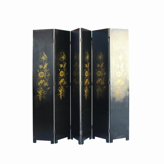 Water Ink Style Blue Lotus Pond Flower Birds Theme Graphic Screen For Sale - Image 4 of 9