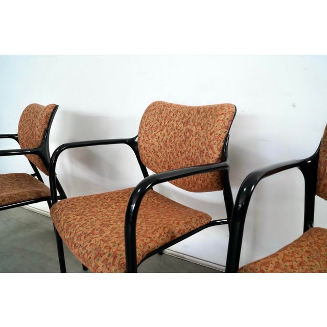 Red Postmodern Herman Miller Mark Goetz Aside Stackable Armchairs - Set of 5 For Sale - Image 8 of 12