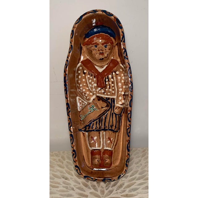 Vintage Alsace France Terra Cotta Pottery “Hansel” Food Mold For Sale - Image 10 of 10