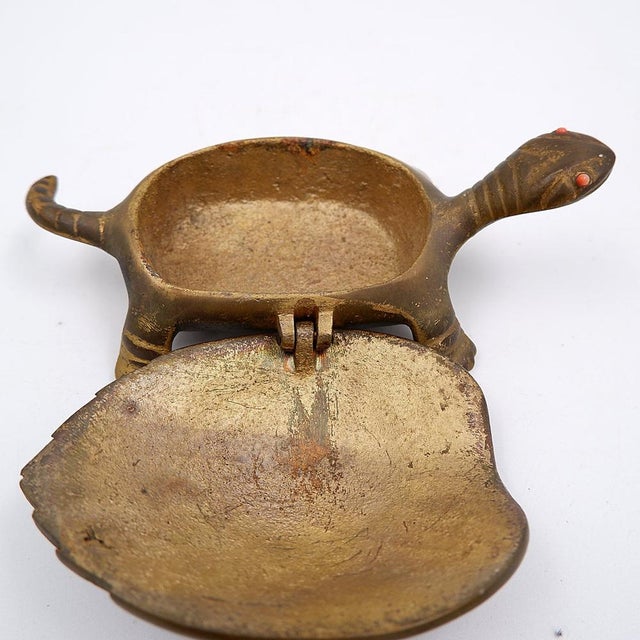 Vintage Bronze Turtle Trinket Box, 1950s For Sale - Image 12 of 13