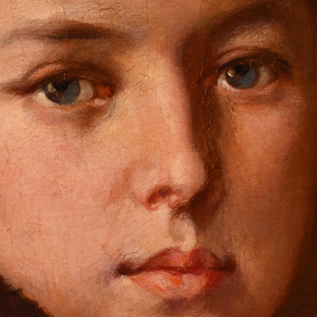 François Reynaud, Female Portrait, 1800s, Oil on Canvas, Framed For Sale - Image 6 of 10