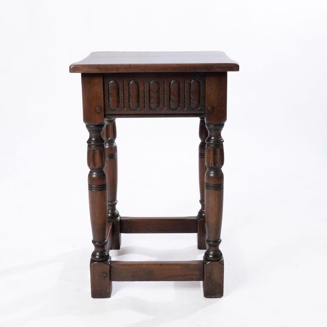 Modern Early 20th Century Kittinger Stool For Sale - Image 3 of 9