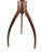 A stunning vintage tripod drinks table imported by R.A. Importing Co., retaining its original Made in Taiwan label. The...