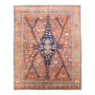 Fine Antique Persian Heriz Serapi Rug 8’2” X 10’4” For Sale