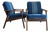 Pair of Danish Modern Teak Lounge Chairs in the Style of Hans Wegner, Denmark, Circa 1960s For Sale