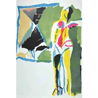 Marcello Avenali, Asymmetric Abstract Composition, Original Lithograph, 1960s For Sale