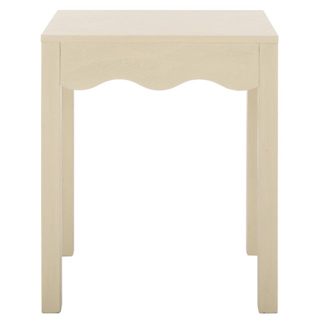 Beige Litith Square Wave Accent Table in Sand For Sale - Image 8 of 8