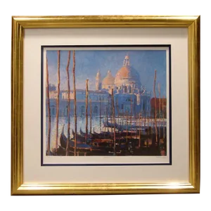 Vintage John Hammond Venice II Framed Serigraph Hand Signed