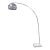 Mid Century Modern Adjustable Chrome Ball Arch Lamp With Marble Base For Sale