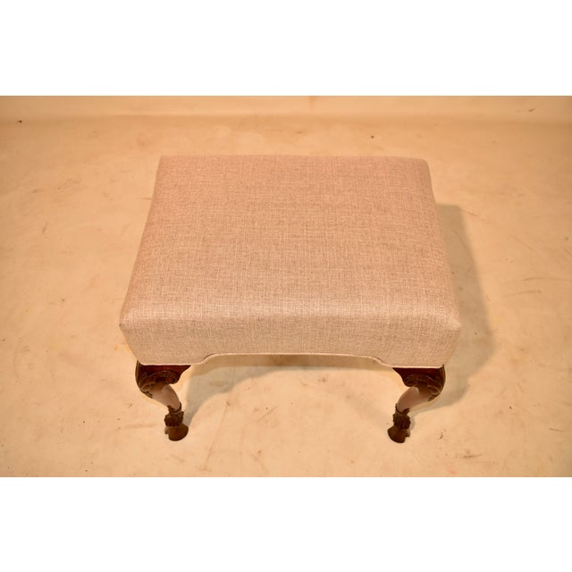 Victorian Early 19th Century English Walnut Stool For Sale - Image 3 of 13
