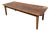 Vintage Rustic Wide Plank Wood Farm Table For Sale