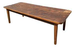 Vintage Rustic Wide Plank Wood Farm Table