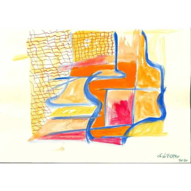 Mixed Colors Composition is an original artwork realized by Giorgio Lo Fermo (b. 1947) in 2020. Mixed media in tempera and...