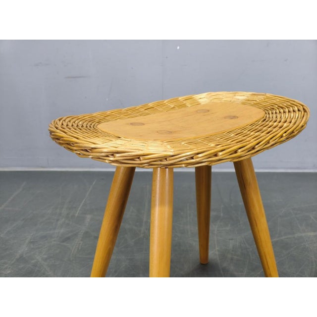 Rattan Side Tables by Jan Kalous for Uluv, 1970s, Set of 2 For Sale - Image 10 of 15