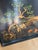 Large Vintage Chinoiserie Hand-Painted Metal Tray For Sale - Image 4 of 7