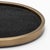 Metal Oval Tray in Black Shagreen With Bronze Patina Brass by Kifu Paris For Sale - Image 7 of 7