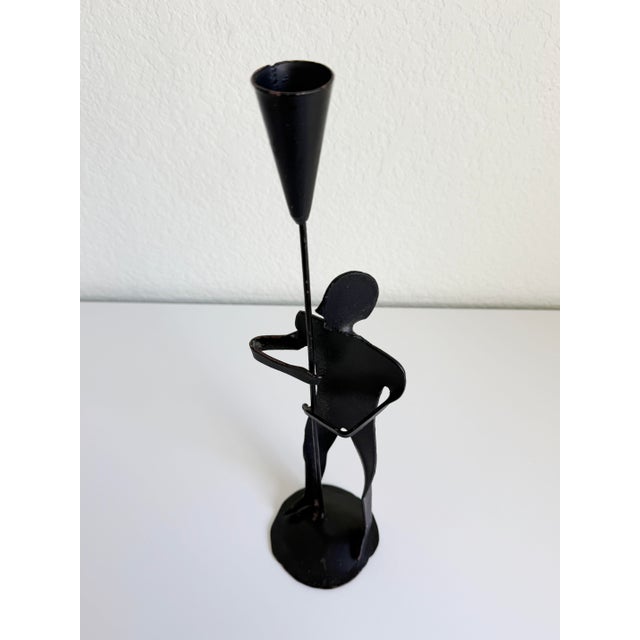 Brutalist Figurative Candle Holder, 1970s For Sale In Sacramento - Image 6 of 8