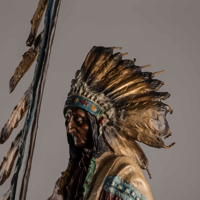 Carl Kauba, Peace, Polychrome Bronze Sculpture, 20th Century For Sale - Image 12 of 17