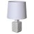 Mid-Century Italian Glazed White Ceramic Table Lamp by Tommaso Barbi, 1970s For Sale - Image 16 of 16