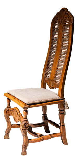 Antique Baroque Walnut Chair, 1750