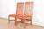 Mission Stickley Mission Arts & Crafts Cherry Wood Side Chairs or Dining Chairs in the Manner of Frank Lloyd Wright, Pair For Sale - Image 3 of 14