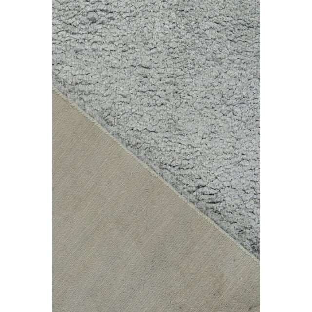 Textile Rug & Kilim’s Contemporary Rug in Solid Gray, High Pile For Sale - Image 7 of 8