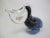 Alfredo Barbini Barbini Large Murano Italy Blue Pelican With Fish in Mouth 8" Sculpture For Sale - Image 4 of 7