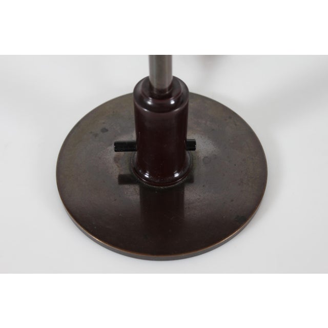 Art Deco Patinated Brass and Copper PH 3½/2 Table Lamp by Poul Henningsen for Louis Poulsen, 1930s For Sale - Image 6 of 11