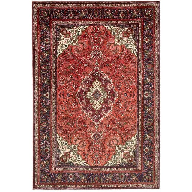 Middle Eastern Hand-Knotted Wool Tabriz Rug For Sale - Image 11 of 11