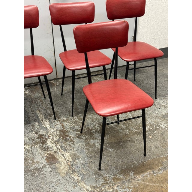 Italian Circa 1930's Modernist Dining Chairs, Set of Four For Sale - Image 4 of 12