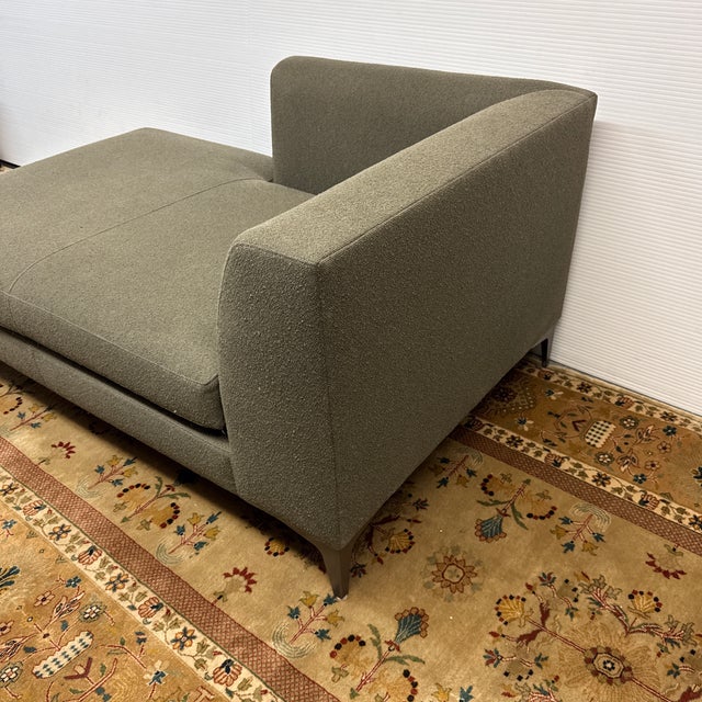 Contemporary Room & Board Sterling Left Arm Chaise, Tatum Forest For Sale - Image 3 of 10