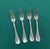 Large Silver-Plated Forks with Malmaison Pattern from Christofle, Set of 4 For Sale - Image 6 of 6