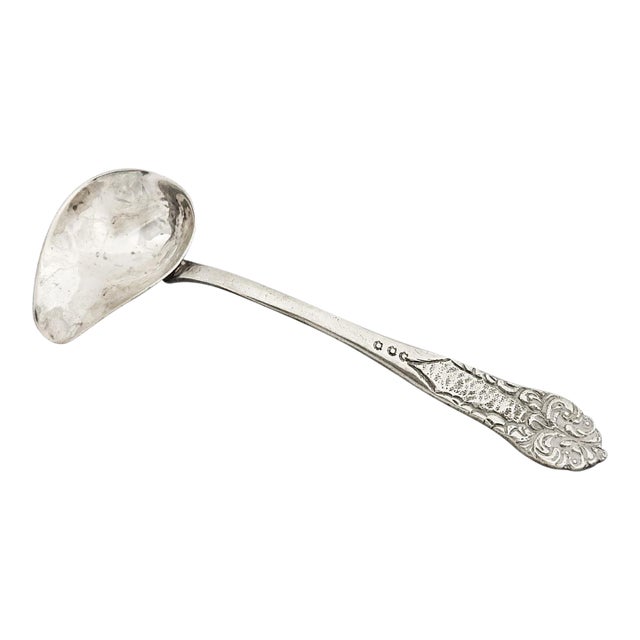 Mid 20th Century Handmade Mexican Sterling Silver Ladle For Sale