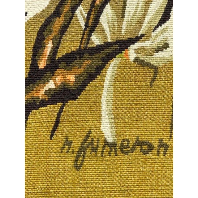Brown Modern French Aubusson Tapestry by Rene Fumeron, 1950s For Sale - Image 8 of 18