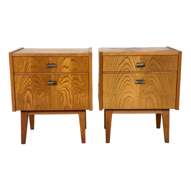 Mid-Century Bedside Tables, Set of 2 For Sale
