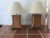 Wood 1970s Bamboo and Leather Strap Lamps - a Pair For Sale - Image 7 of 7