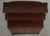 Wood Vintage Regency Style 3 Tier Inlaid Mahogany Cabinet For Sale - Image 7 of 18