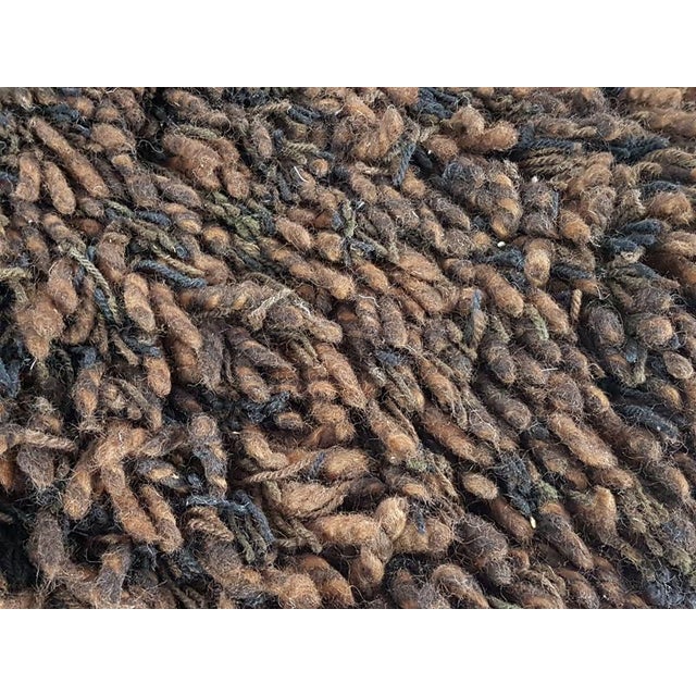 Large German Rug in Brown Wool, 1970s For Sale - Image 6 of 11