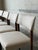 Wood Rosewood Upholstered Dining Chairs Set of 4 Vintage Mid-Century Modern 1960s For Sale - Image 7 of 10