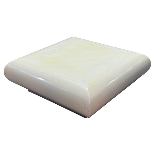 Mid-Century Modern 1970s Mid-Century Springer Lacquer Floating Coffee Table - Chrome Base For Sale - Image 3 of 7