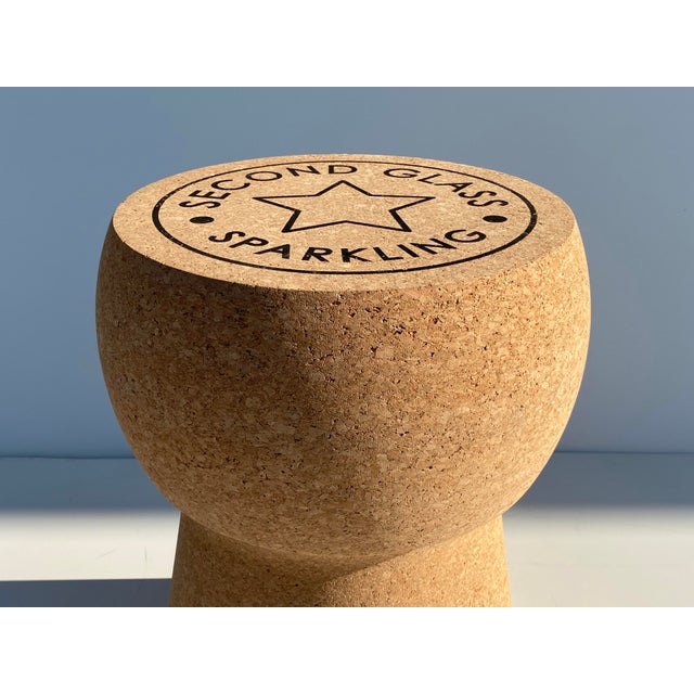 Champagne Cork Stool/Side Table Chairish