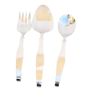 Sterling Silver Serving Set by Karl Leinonen Circa 1940s-A Set of 3