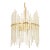 Gilt Brass & Crystal Glass Rods Chandelier by C.Palme, Germany, 1970s For Sale