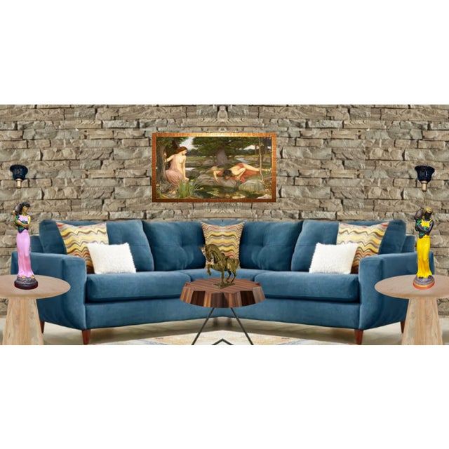 Vintage Greek Goddess Torchiere Table Lamps - a Pair For Sale - Image 9 of 12