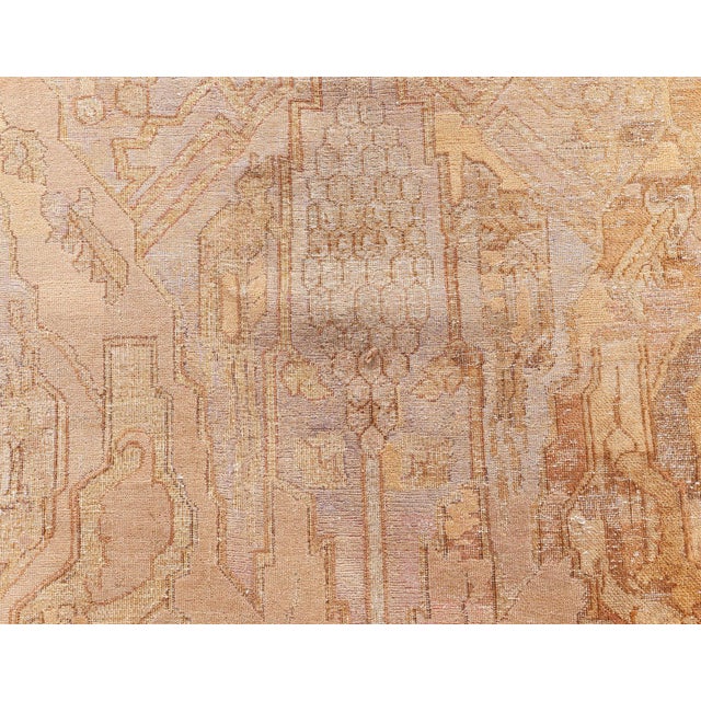 Textile Authentic Indian Amritsar Handmade Wool Carpet For Sale - Image 7 of 9