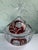 Late 20th Century Vintage German Hofbauer Ruby Flashed & Etched Lead Crystal Covered Candy Dish With Rose Motif For Sale - Image 5 of 11