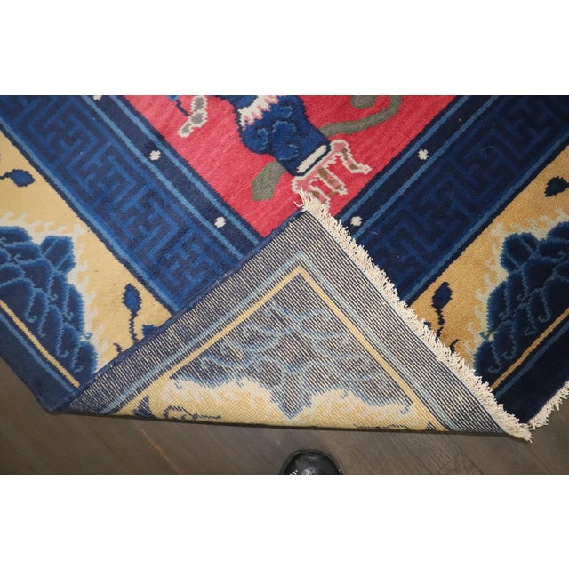 Textile Pink Vintage Chinese Rug - 8'2" x 11'8" For Sale - Image 7 of 13
