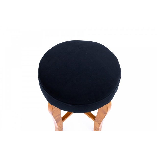 Art Deco Stool, Poland, 1940s For Sale - Image 6 of 7