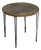 Mid-Century Side Table in Wrought Iron and Verre Eglomisé, 1940s For Sale