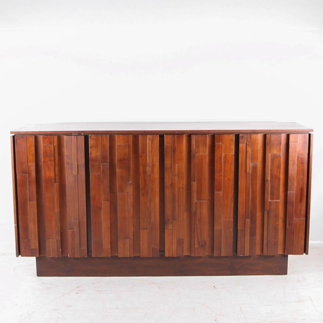 Vintage Wooden Graphic Buffet, 1980s For Sale - Image 9 of 18